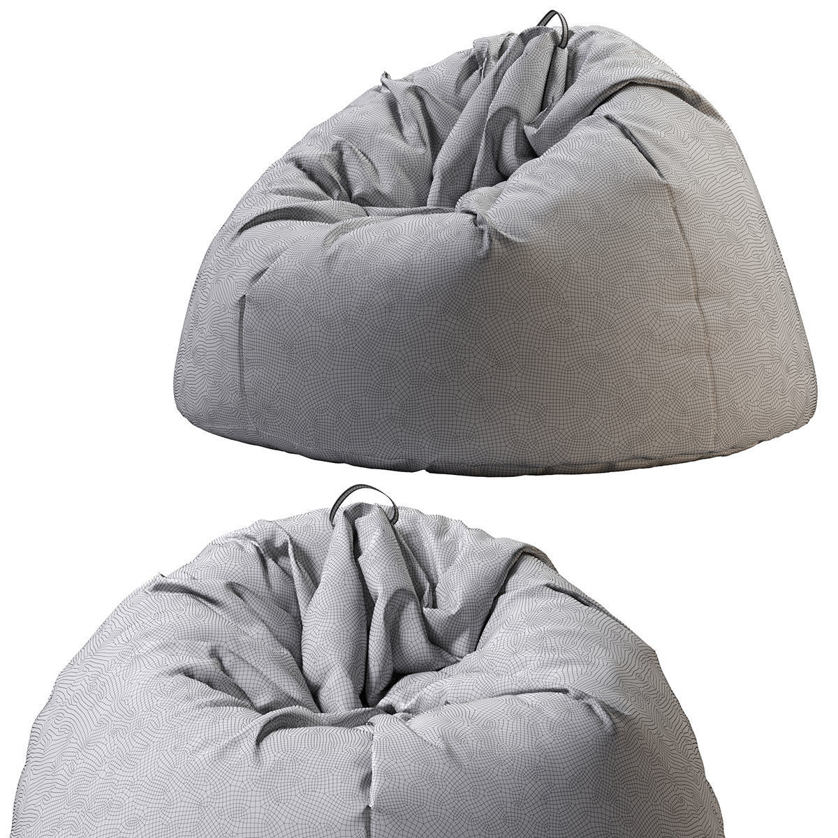 Serax Bean Bag Pouf 3D model_35