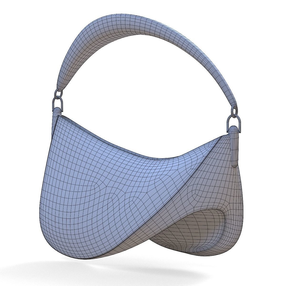 Casey Cadwallader Mugler Bag Pink Low-poly 3D model_7