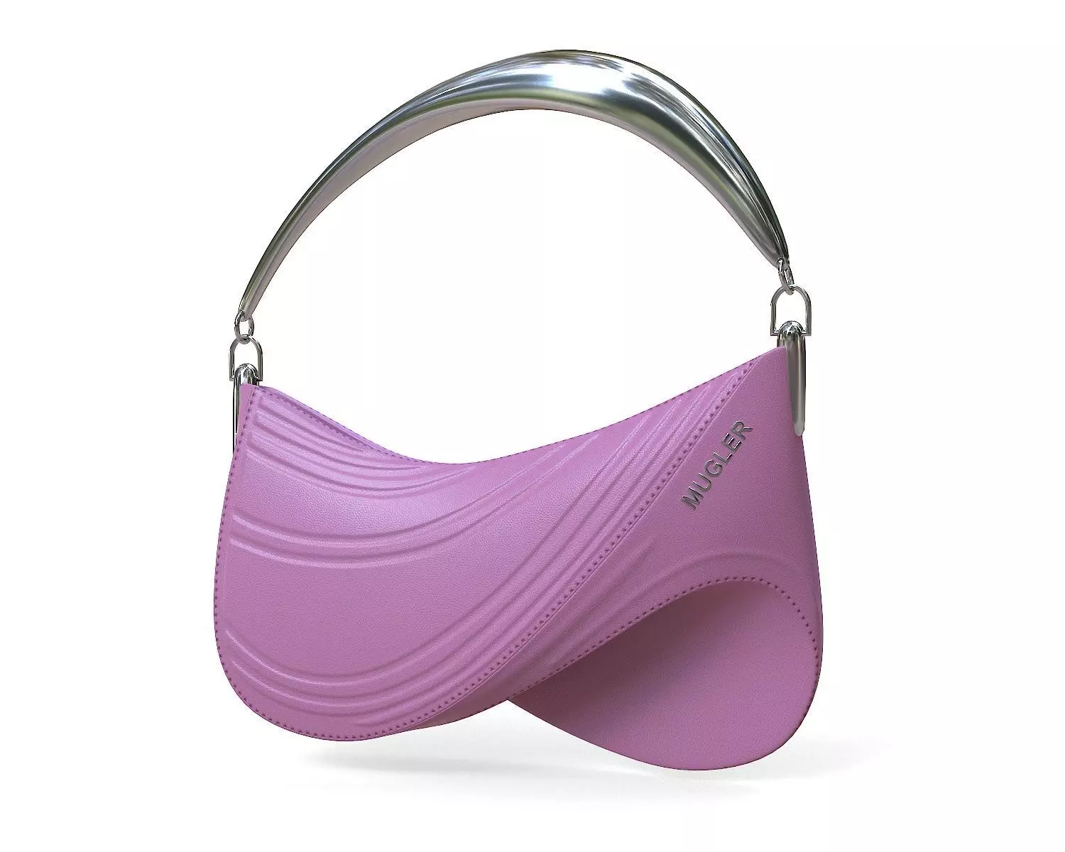 Casey Cadwallader Mugler Bag Pink Low-poly 3D model_0