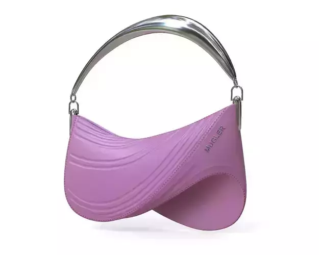 Casey Cadwallader Mugler Bag Pink Low-poly 3D model