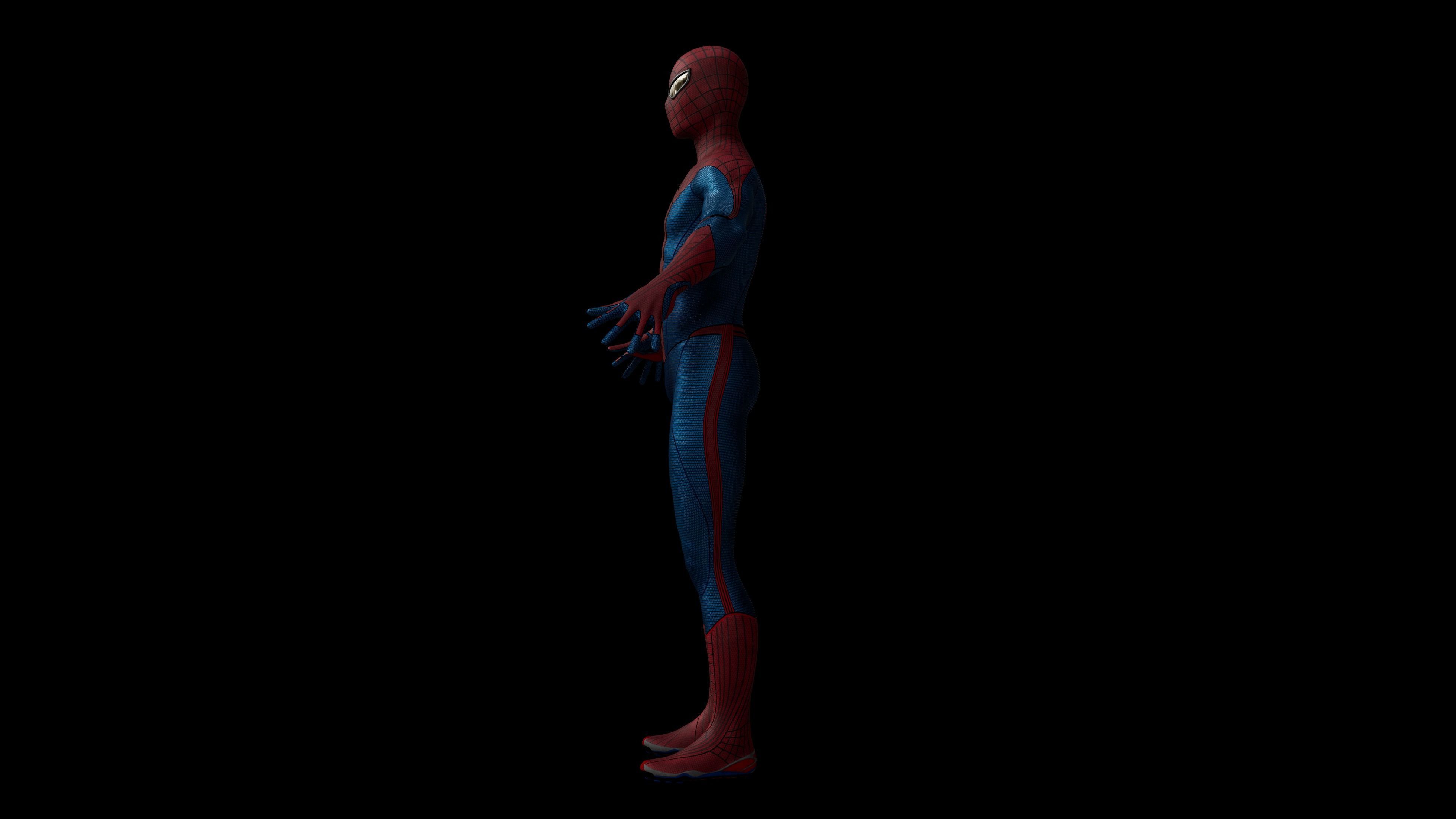 The Amazing Spider-Man 1 Model-Rigged Low-poly 3D model_2