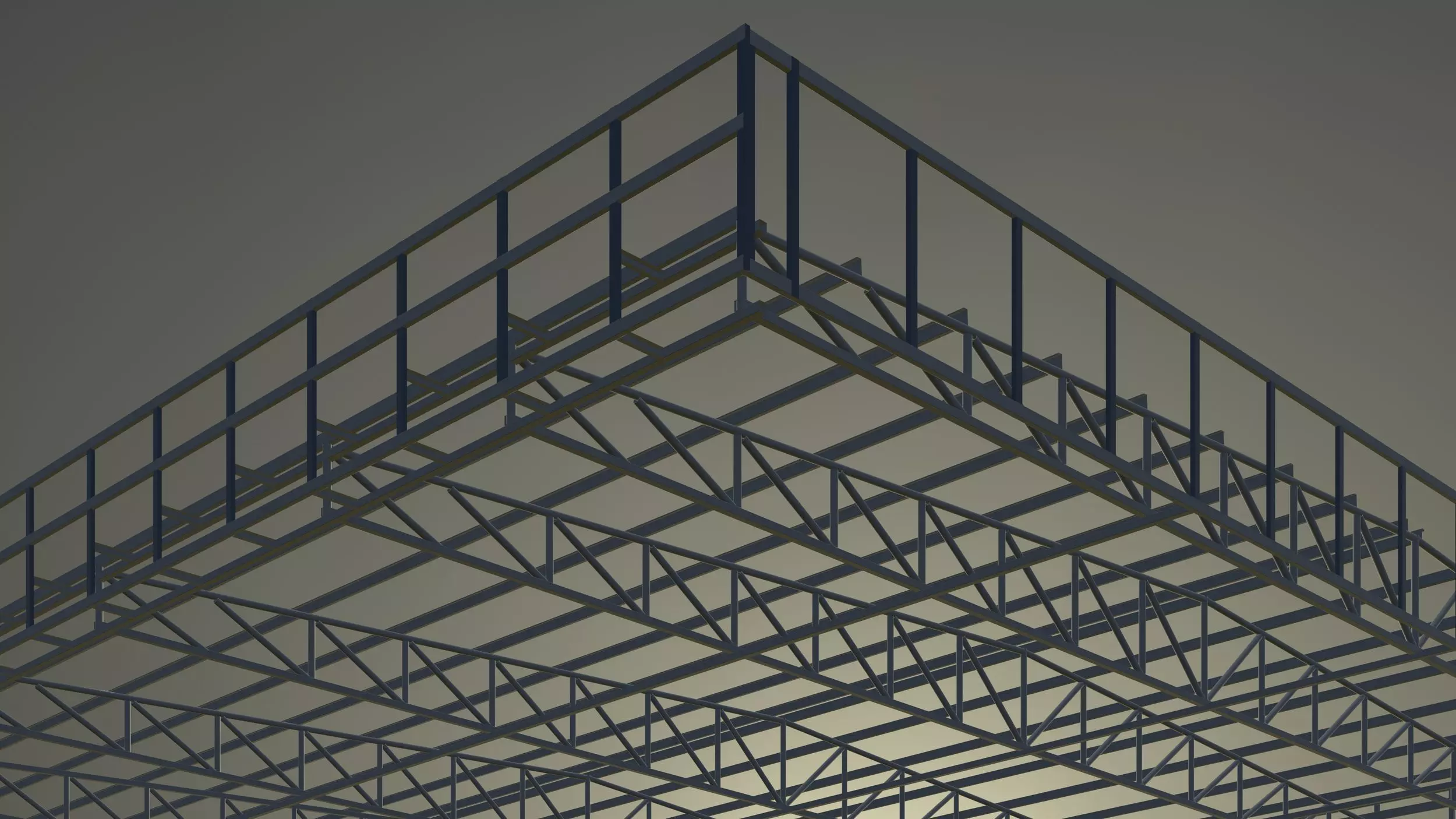 Roof structure 3D model_0
