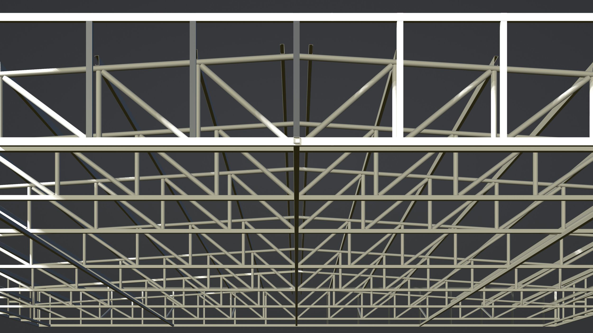 Roof structure 3D model_3