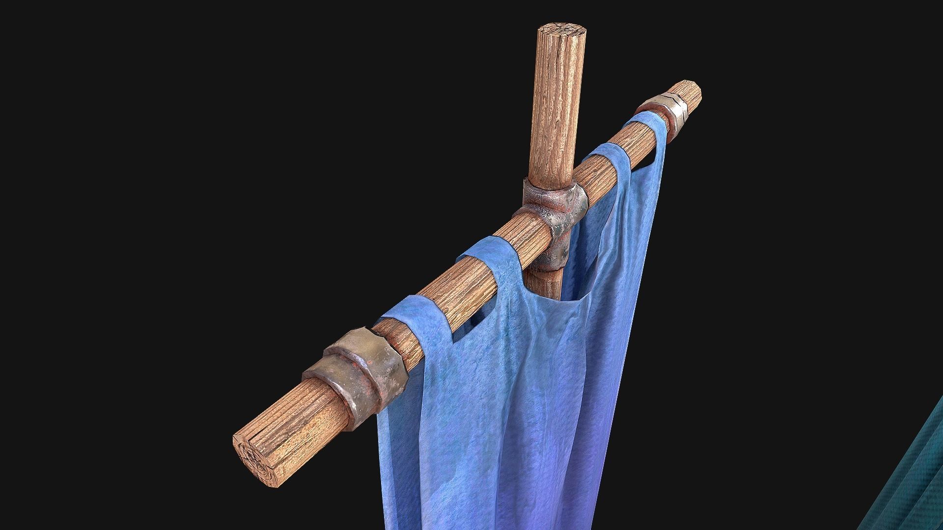 Medieval Flags Pack Low-poly 3D model_27