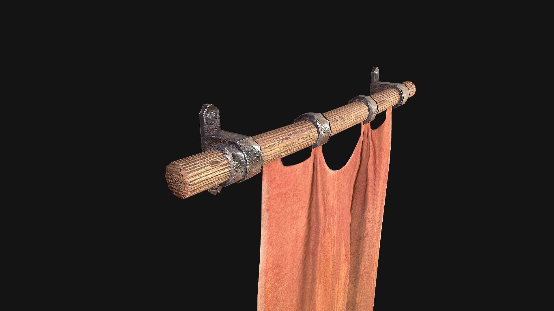 Medieval Flags Pack Low-poly 3D model_35