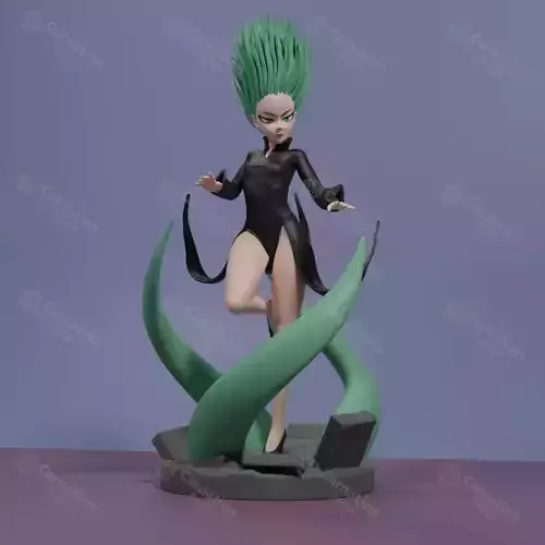 Tatsumaki girl with hair