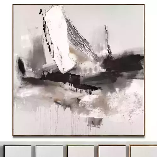 Plaster two square photo frames 47