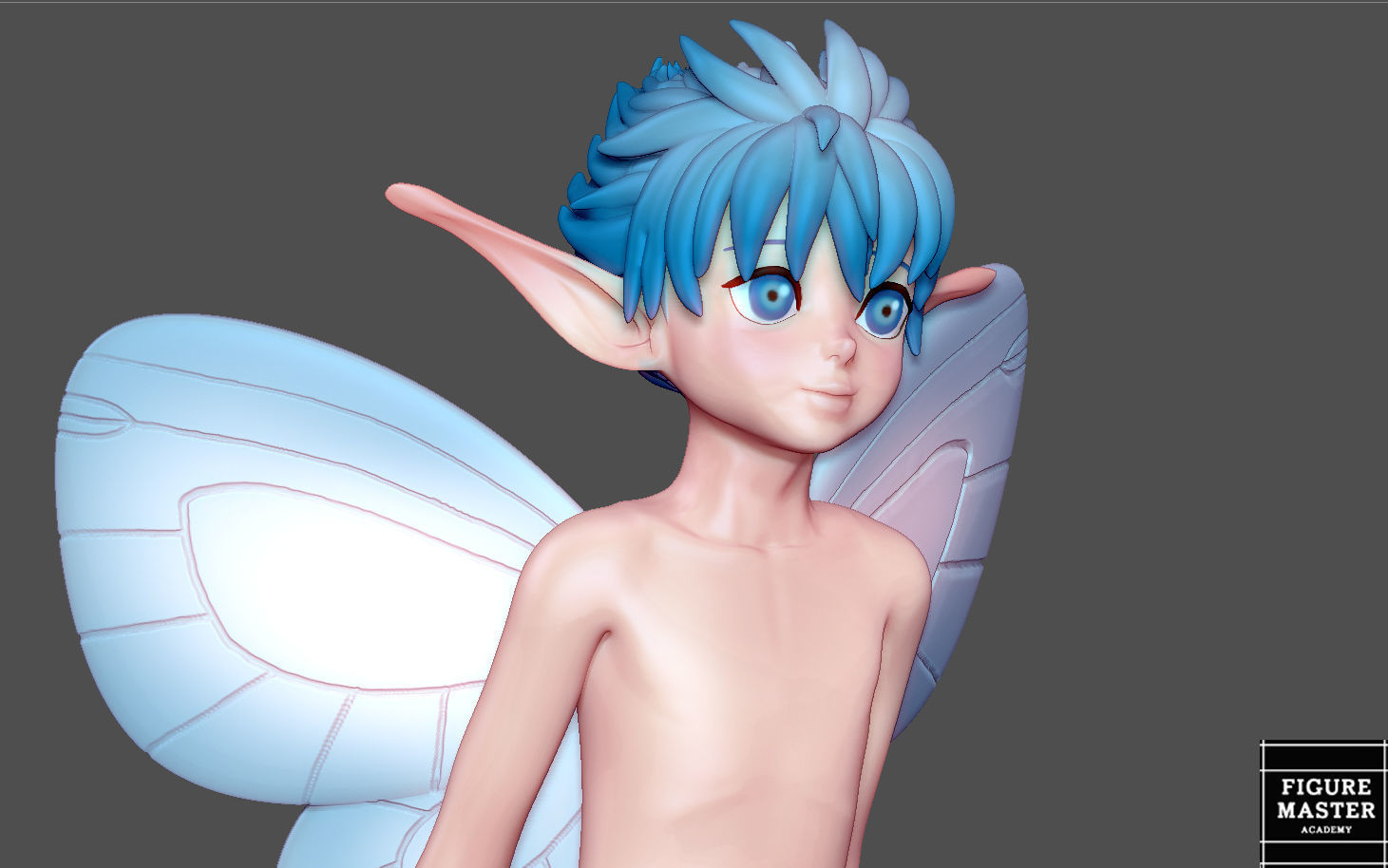 BERSERK PUCK FAIRY ELF FANTASY ANIME SWORD CHARACTER 3D print model_12