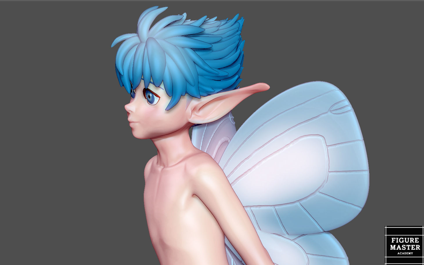 BERSERK PUCK FAIRY ELF FANTASY ANIME SWORD CHARACTER 3D print model_3