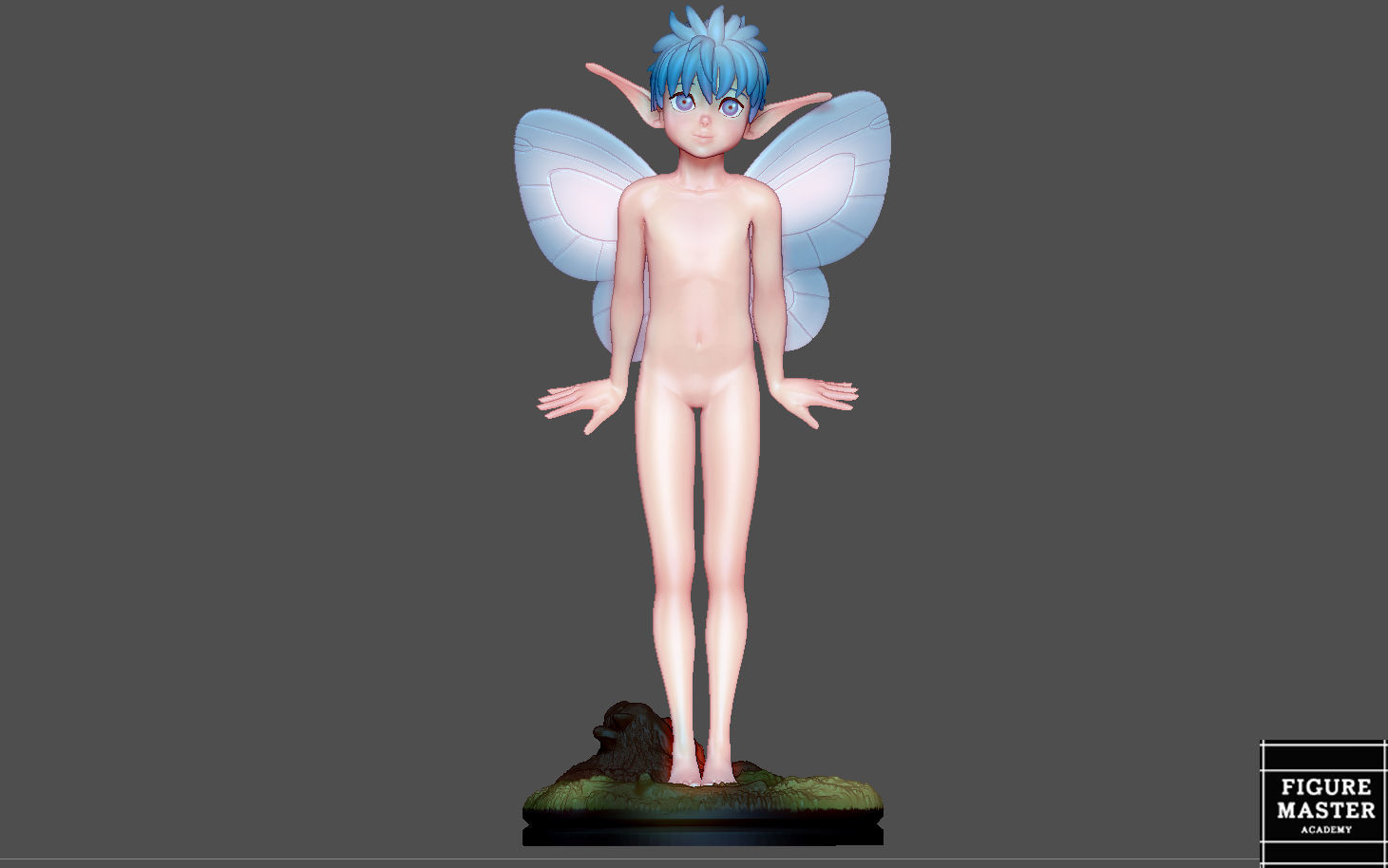 BERSERK PUCK FAIRY ELF FANTASY ANIME SWORD CHARACTER 3D print model_8