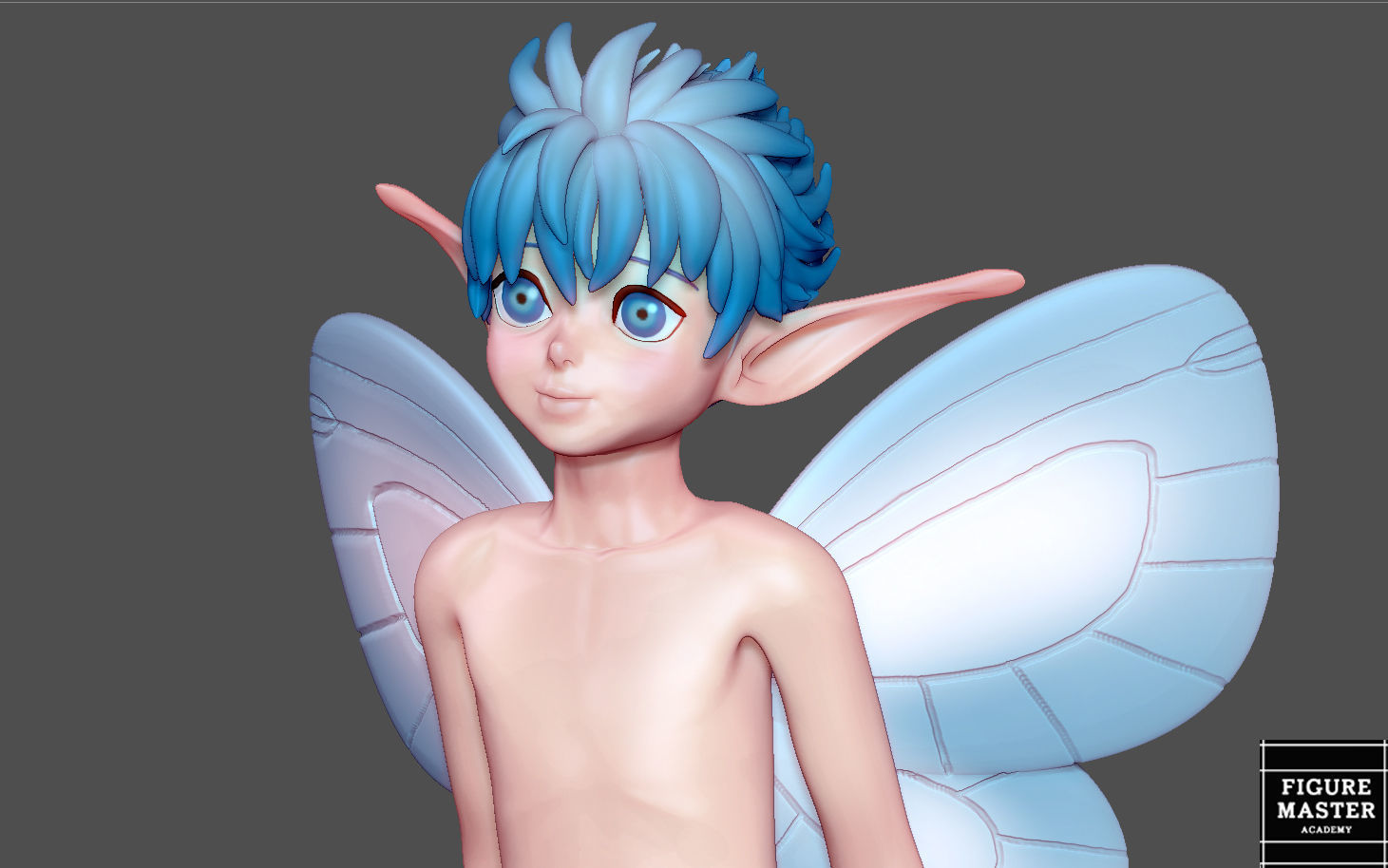 BERSERK PUCK FAIRY ELF FANTASY ANIME SWORD CHARACTER 3D print model_13