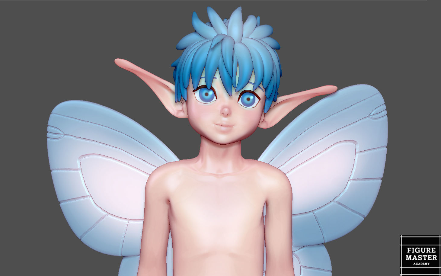 BERSERK PUCK FAIRY ELF FANTASY ANIME SWORD CHARACTER 3D print model_2