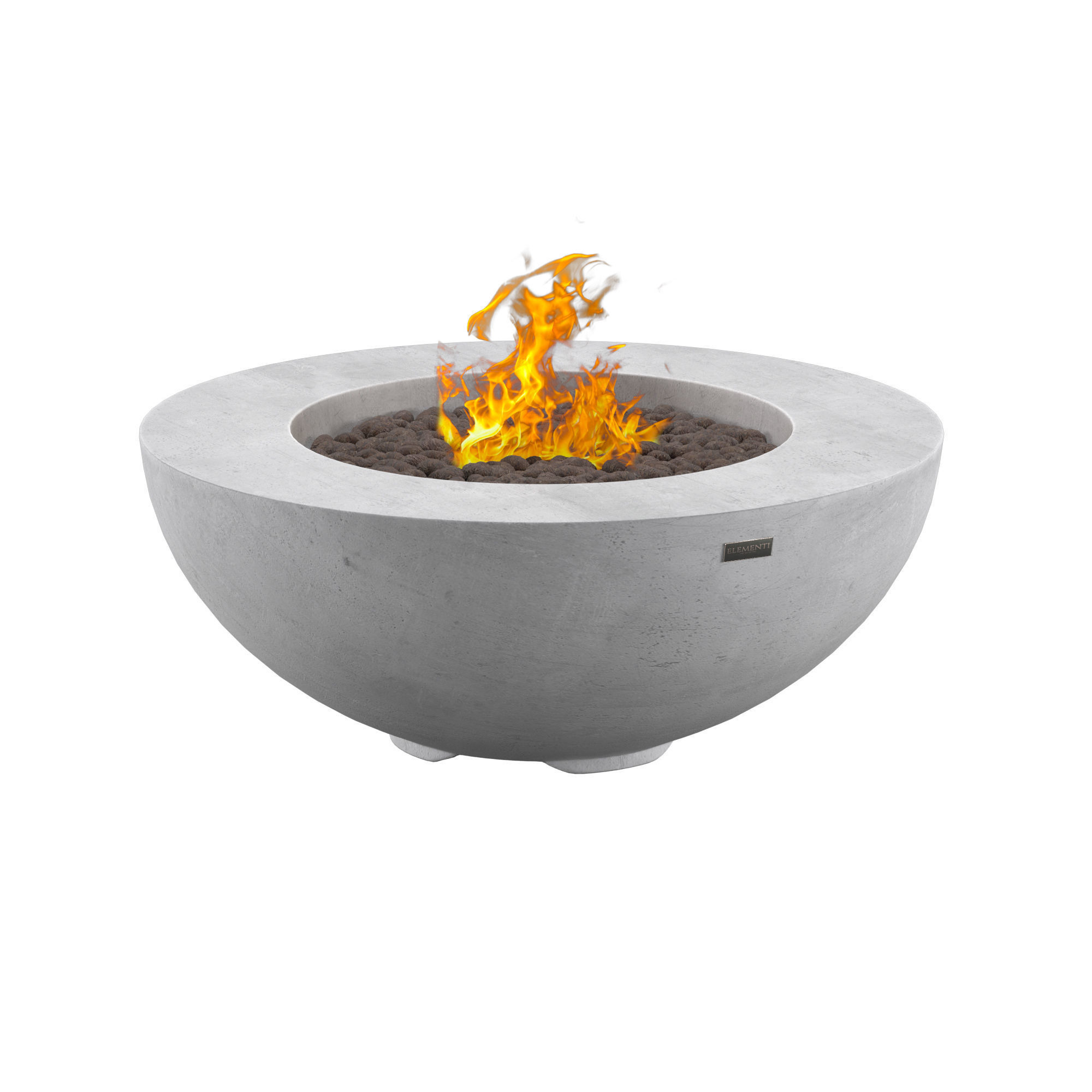 Lunar Bowl Fire Table LPG 3D model_2