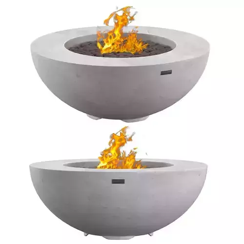  Lunar Bowl Fire Table LPG 3D model