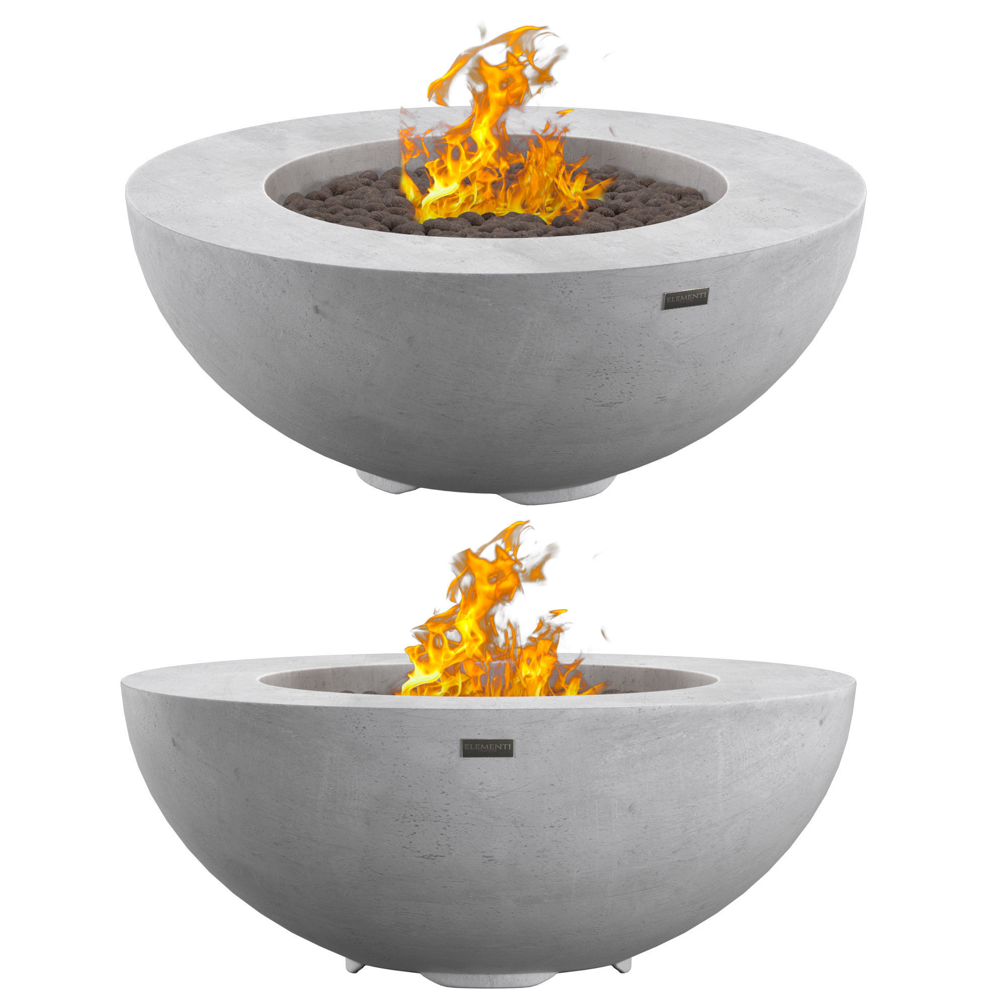 Lunar Bowl Fire Table LPG 3D model_1