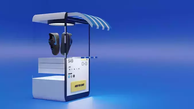 Virtual Web Store 3D model