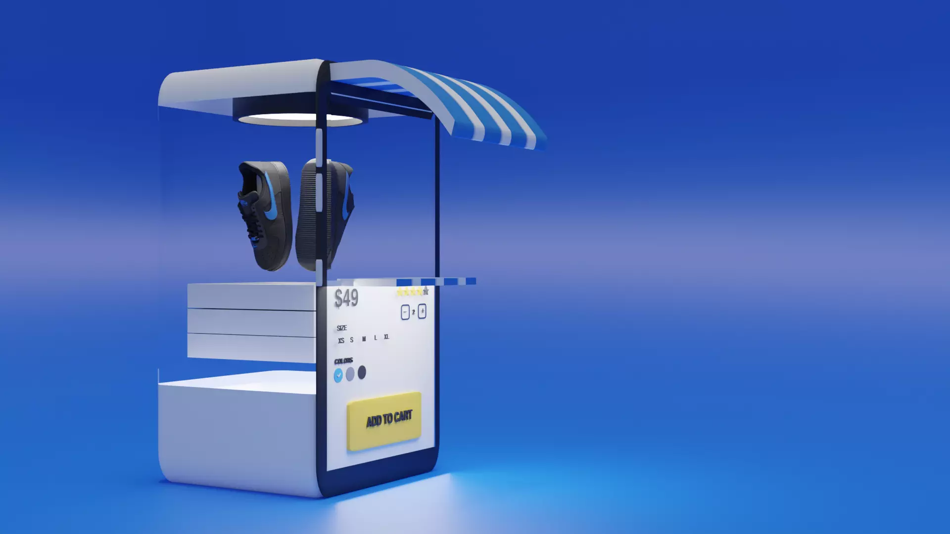 Virtual Web Store 3D model_0