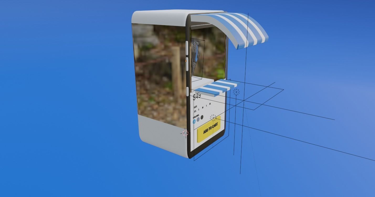 Virtual Web Store 3D model_1