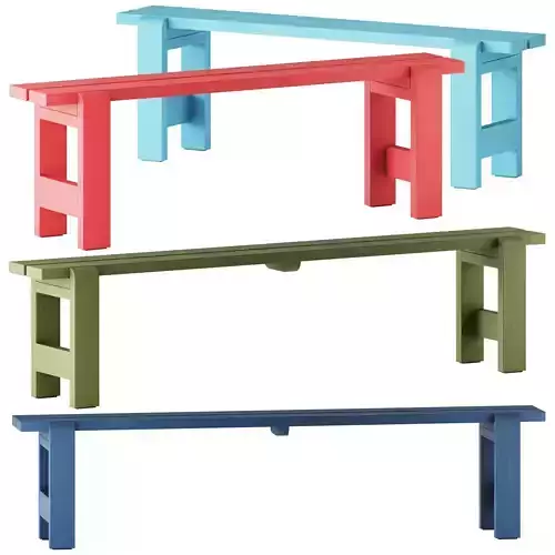 Weekday Bench L140 and L190 by Hay