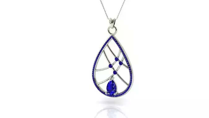  teardrop pendant 3D model