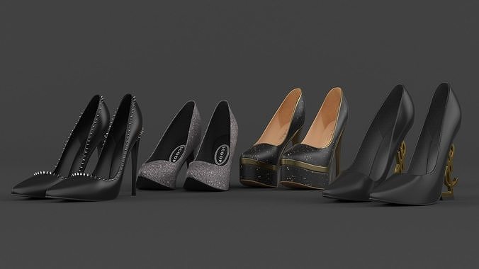Women Shoes Collection 3D model