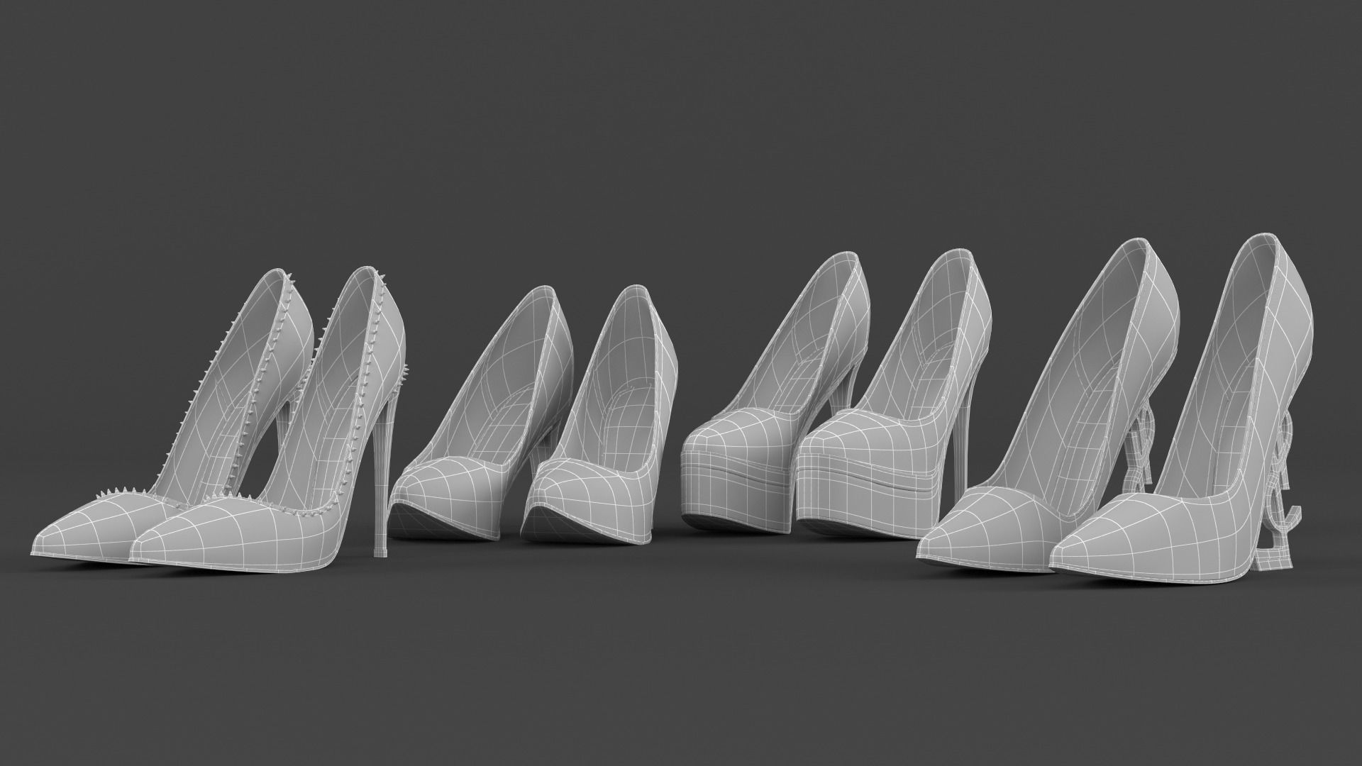 Women Shoes Collection 3D model_13