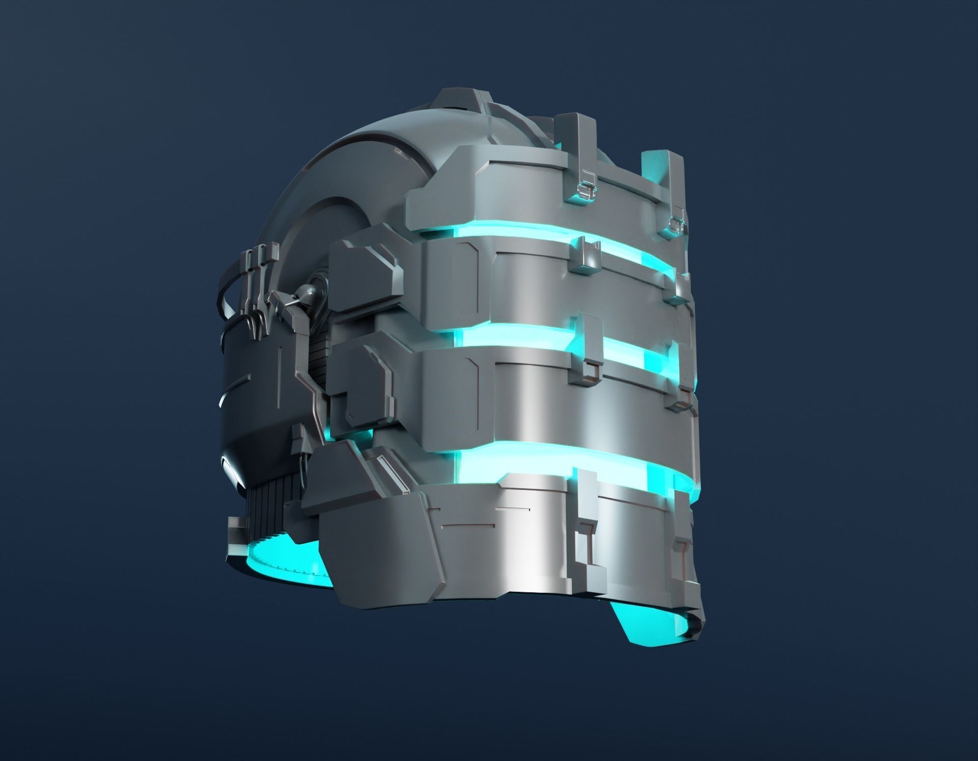 Dead Space Remake 2023 - Helmet Isaac Clarke - exact replica 3D print model_8