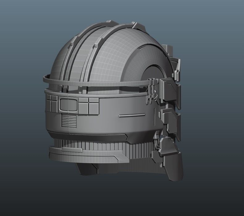 Dead Space Remake 2023 - Helmet Isaac Clarke - exact replica 3D print model_11