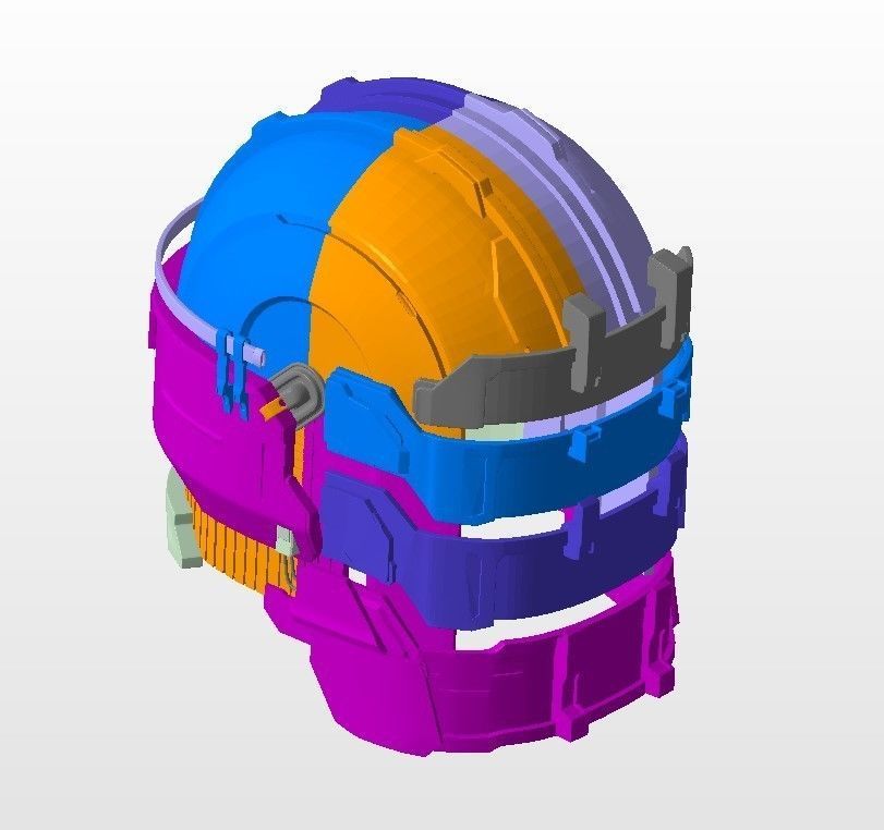 Dead Space Remake 2023 - Helmet Isaac Clarke - exact replica 3D print model_9