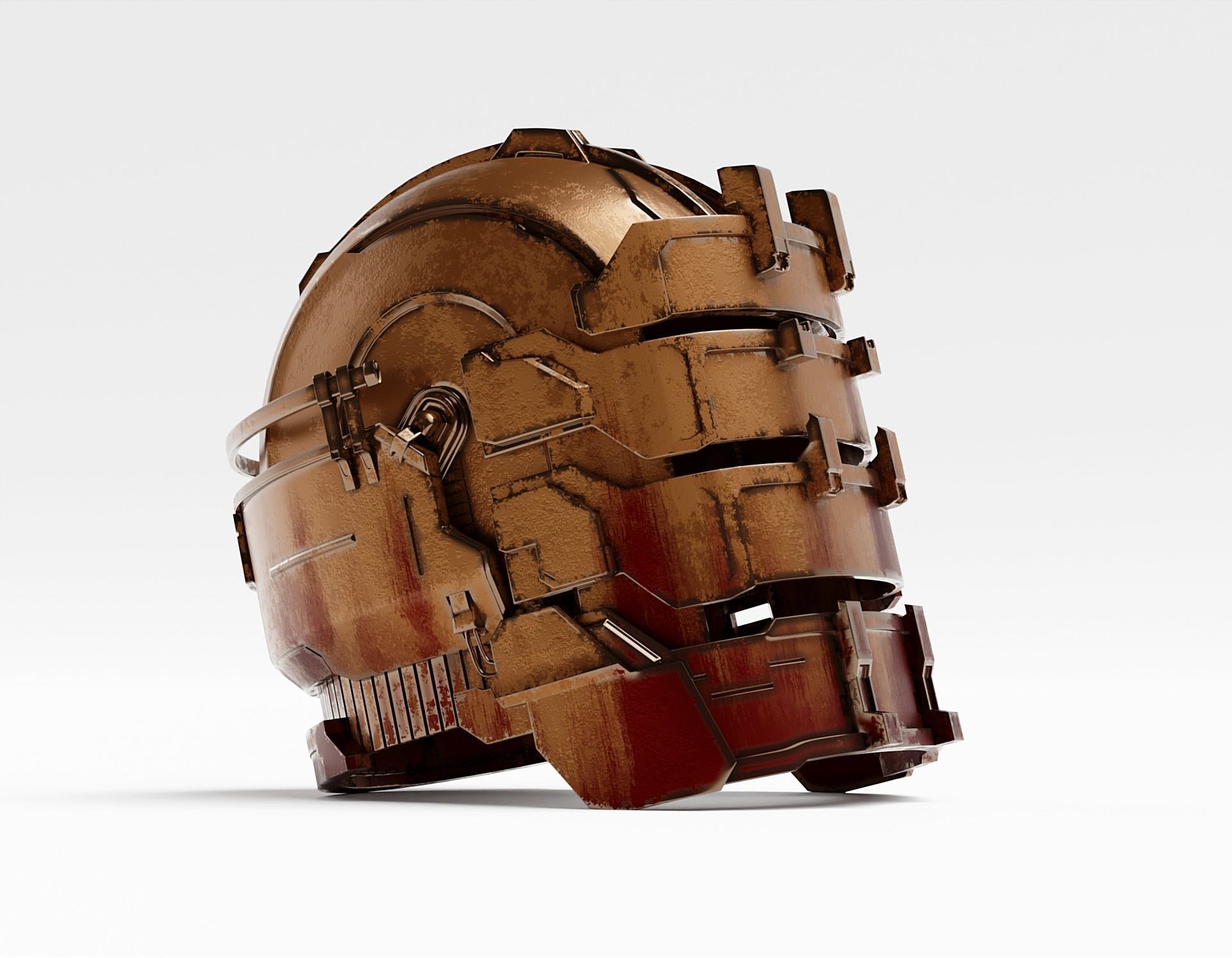 Dead Space Remake 2023 - Helmet Isaac Clarke - exact replica 3D print model_3