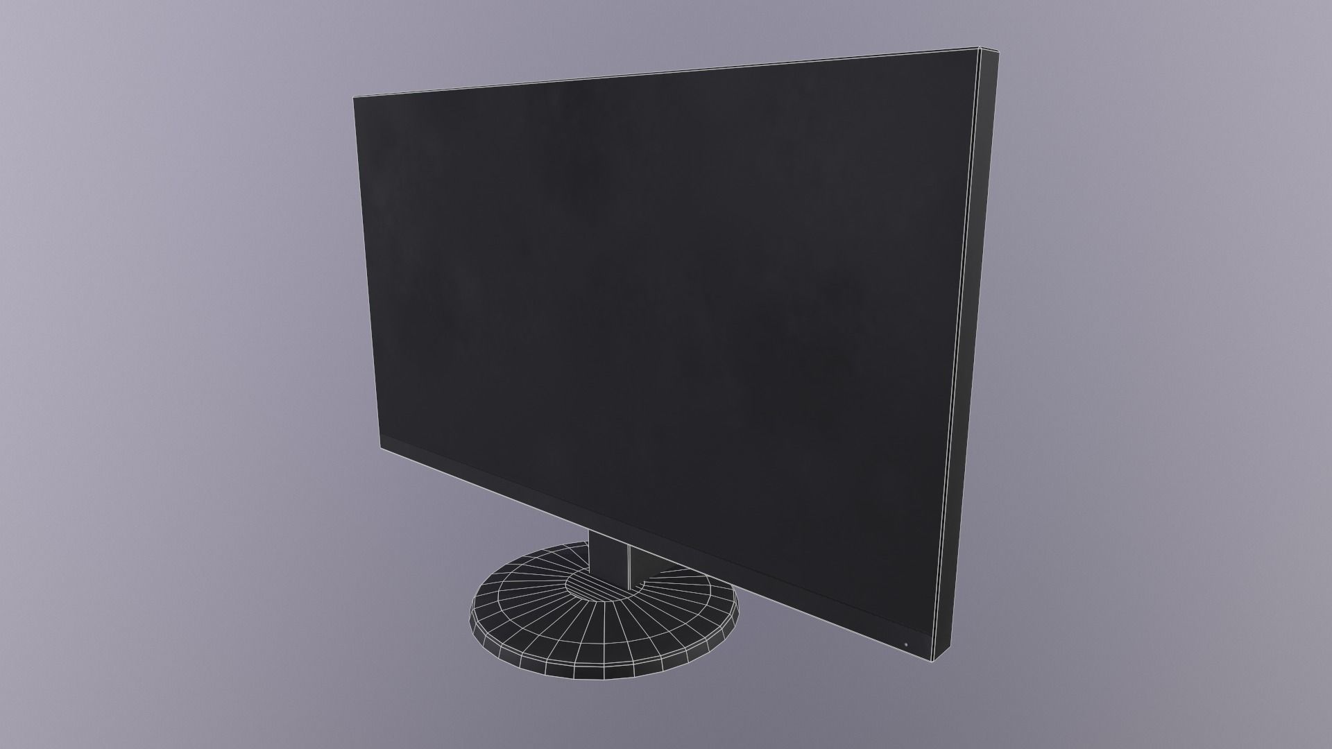 Monitor PC personal computer office gaming display  Screen LED Low-poly 3D model_6