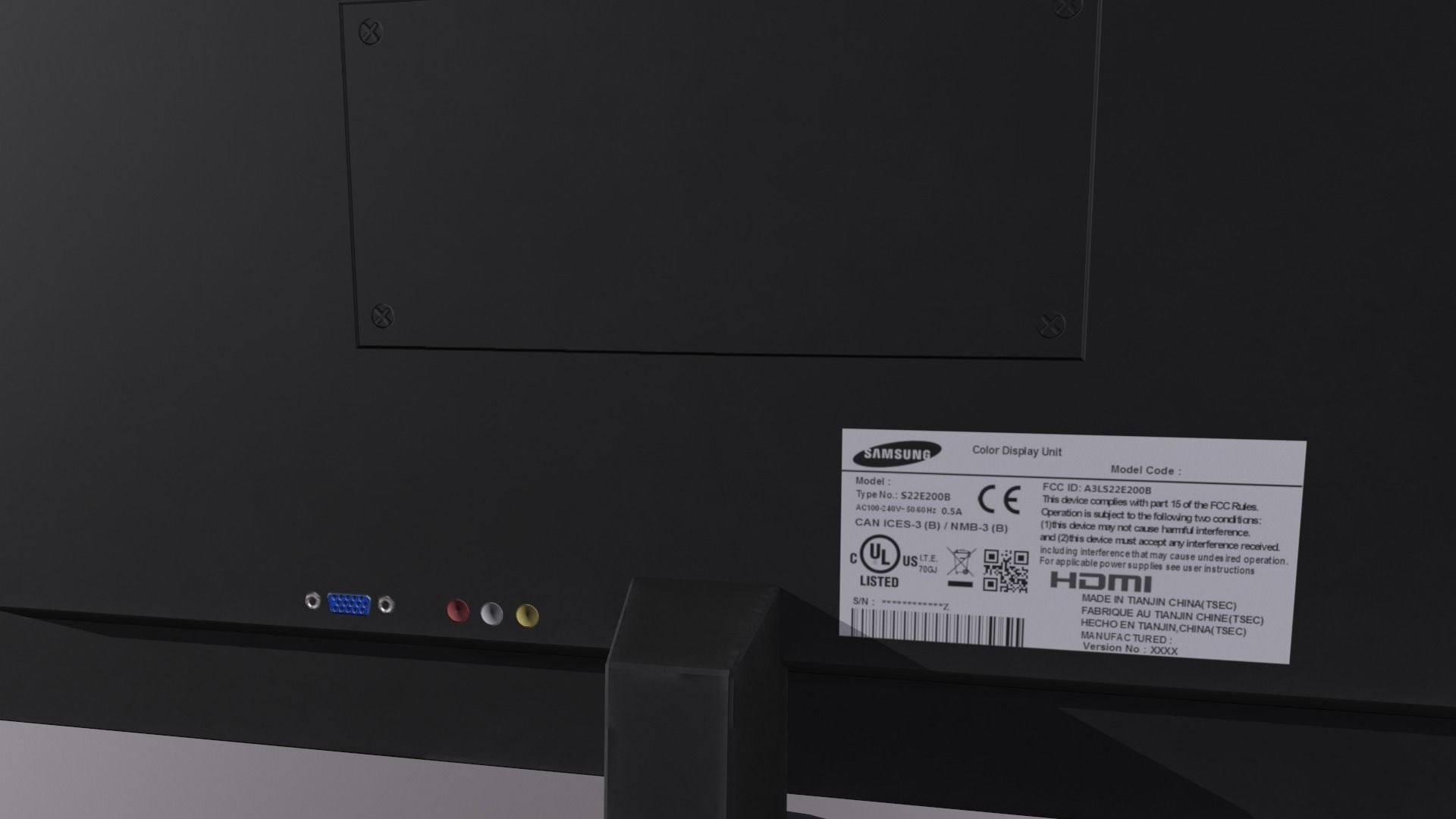 Monitor PC personal computer office gaming display  Screen LED Low-poly 3D model_14