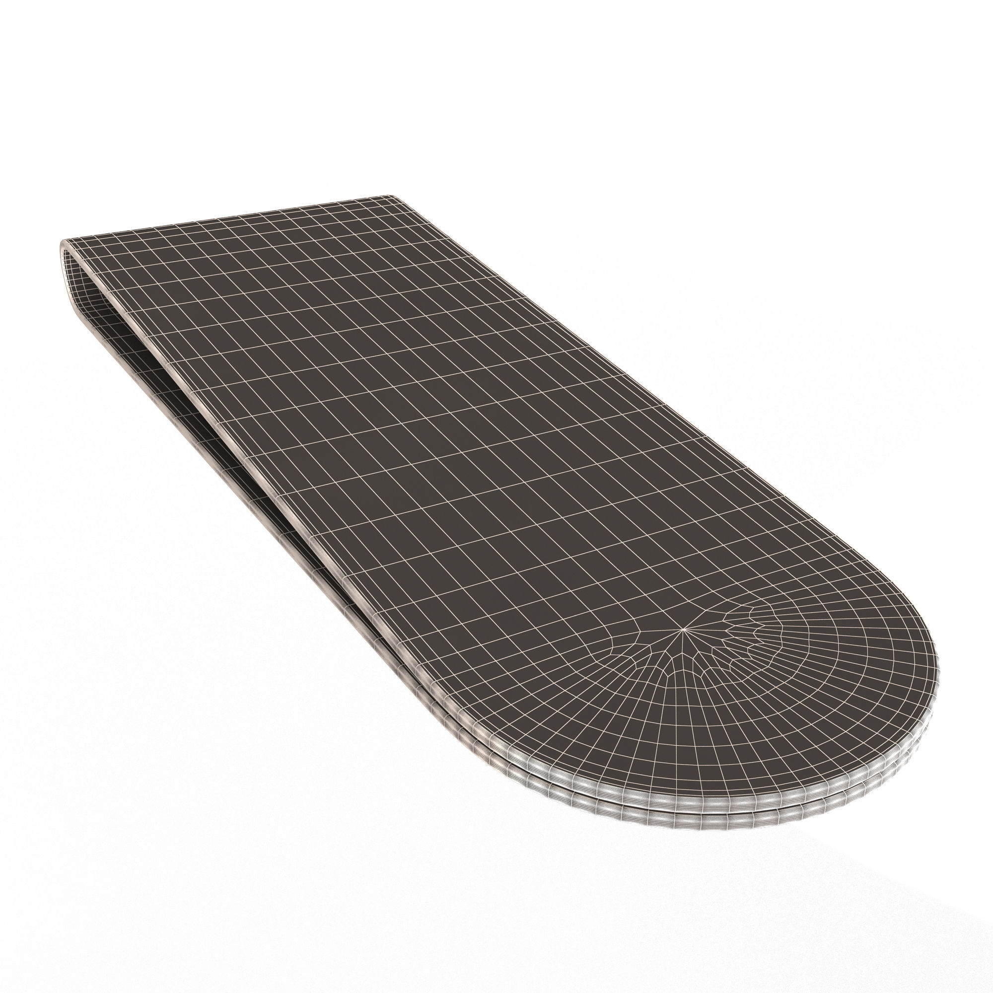 Money Clip 02 Low-poly 3D model_6