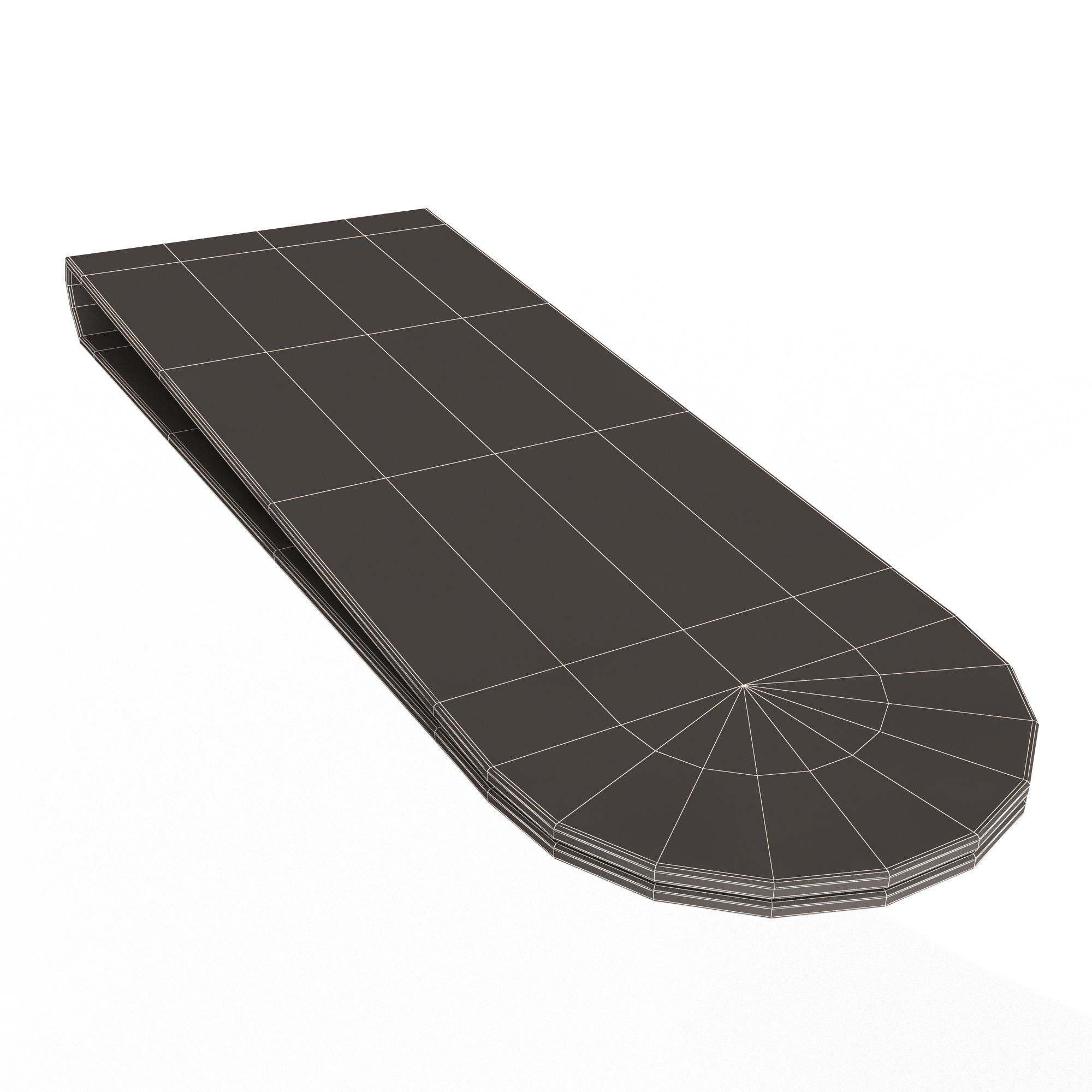 Money Clip 02 Low-poly 3D model_9
