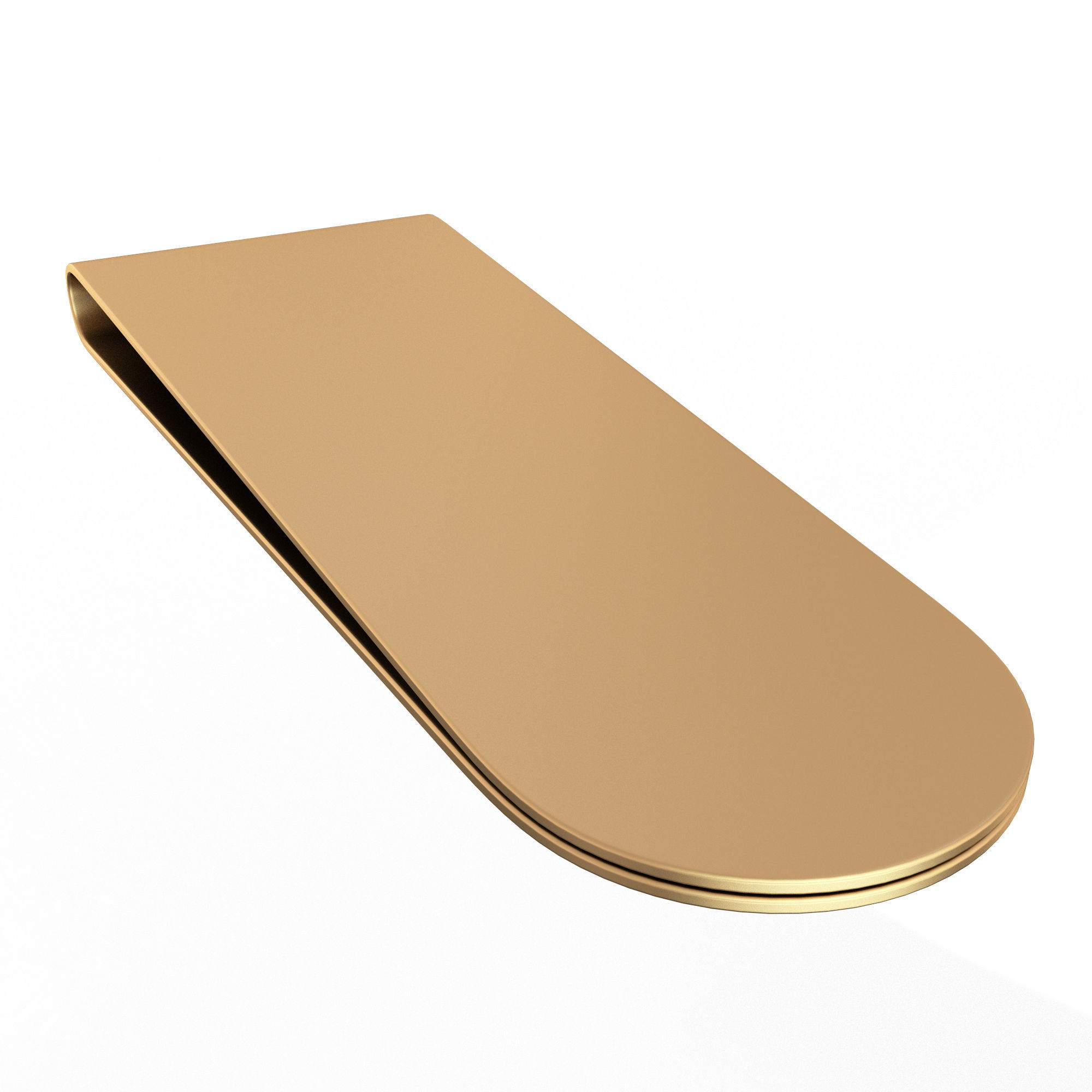 Money Clip 02 Low-poly 3D model_4