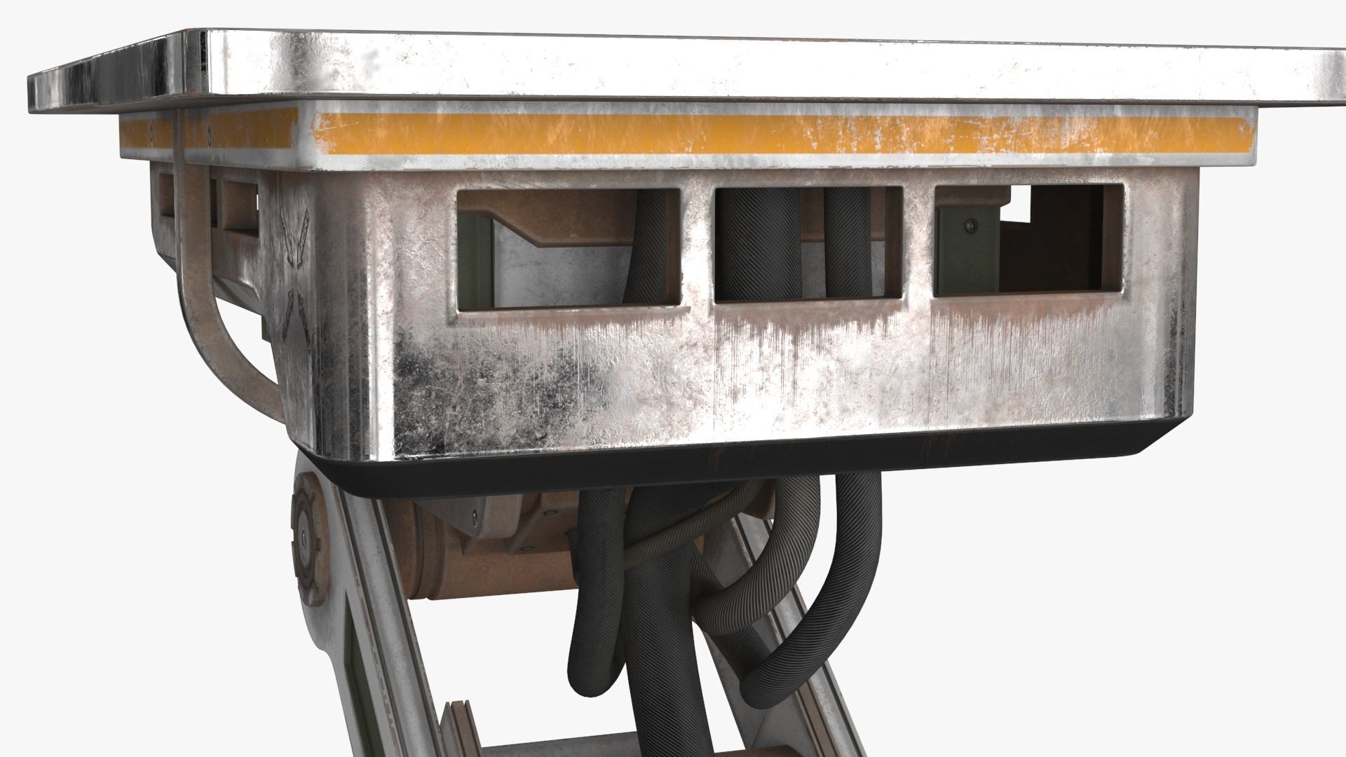 Sci Fi Control Monitor Low-poly 3D model_21