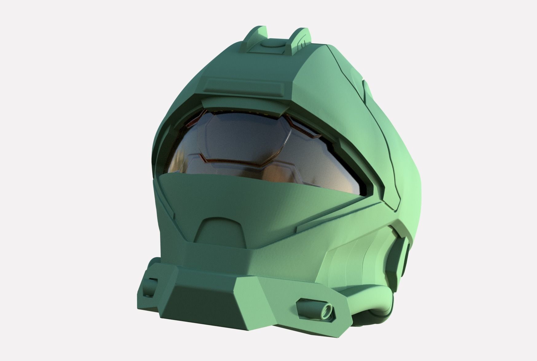 Halo Reach Helmet Recon 3D print model_3