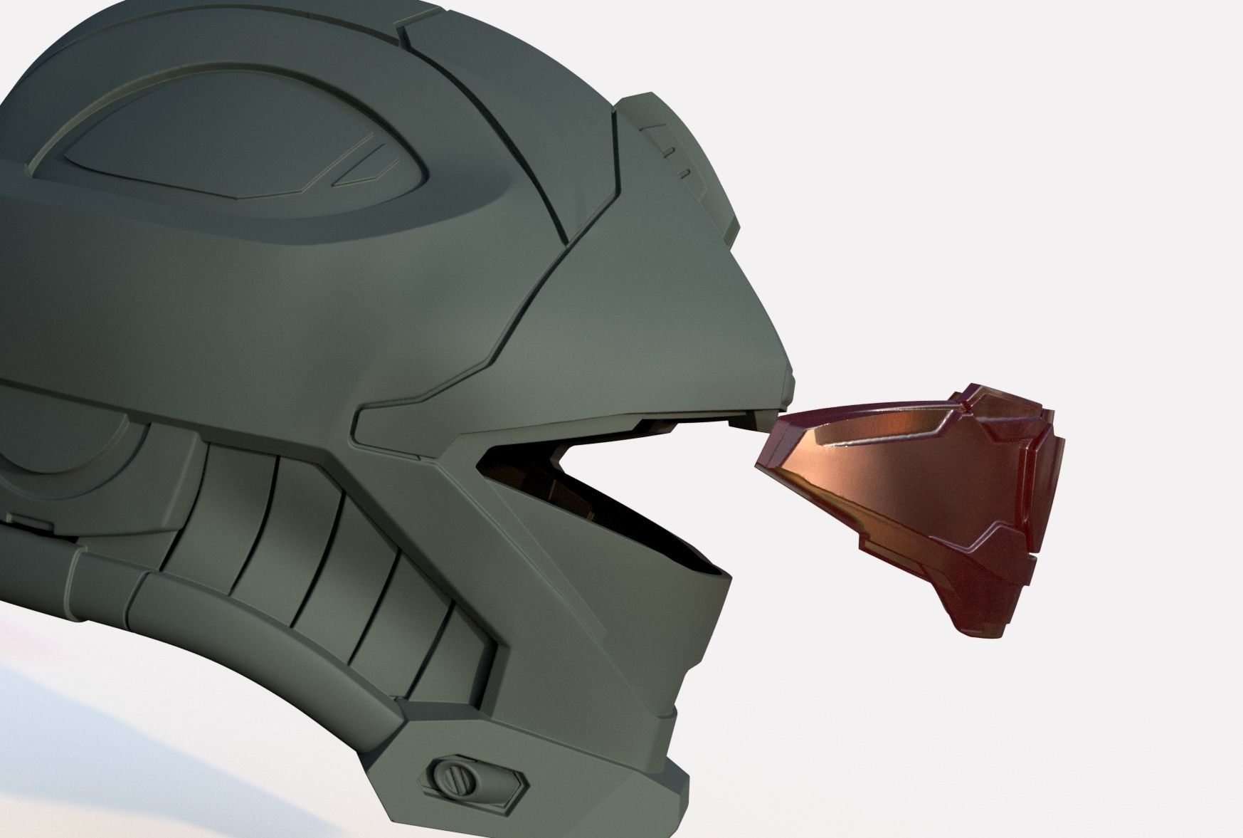 Halo Reach Helmet Recon 3D print model_2
