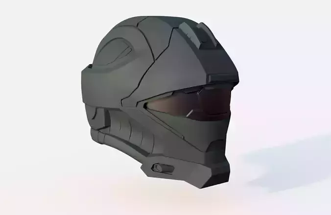 Halo Reach Helmet Recon 3D print model