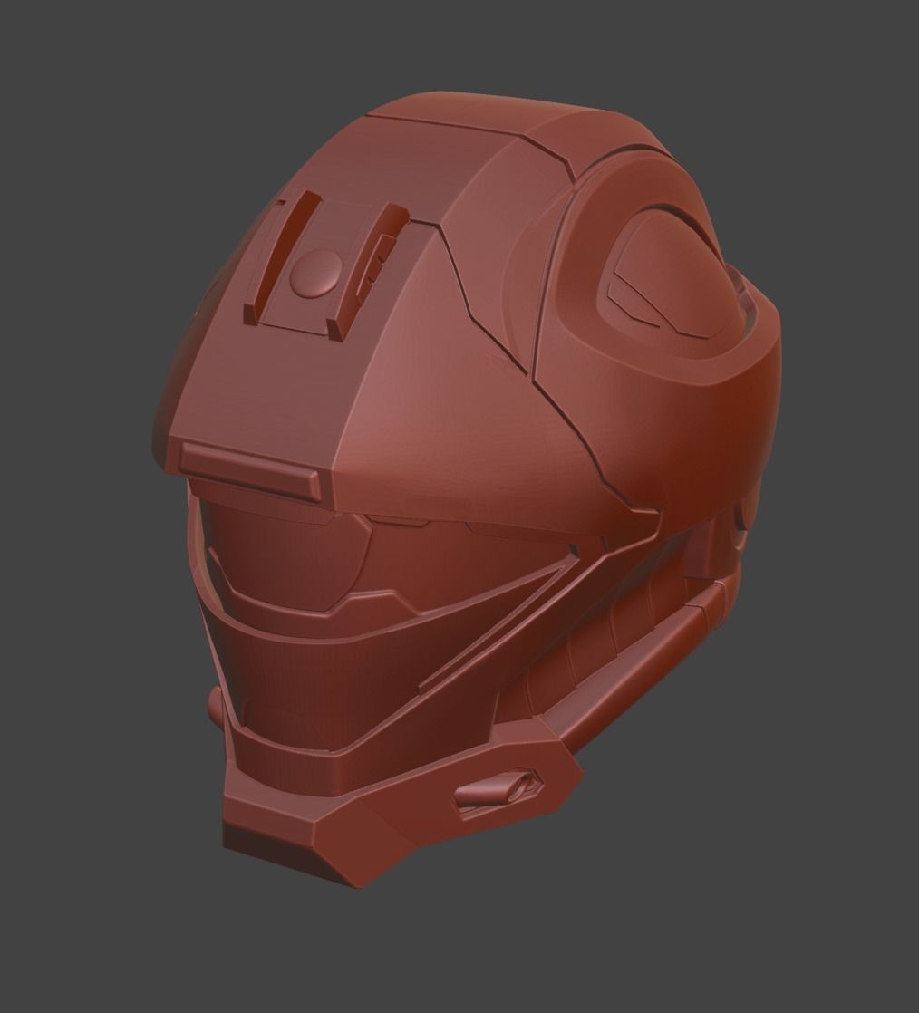 Halo Reach Helmet Recon 3D print model_13