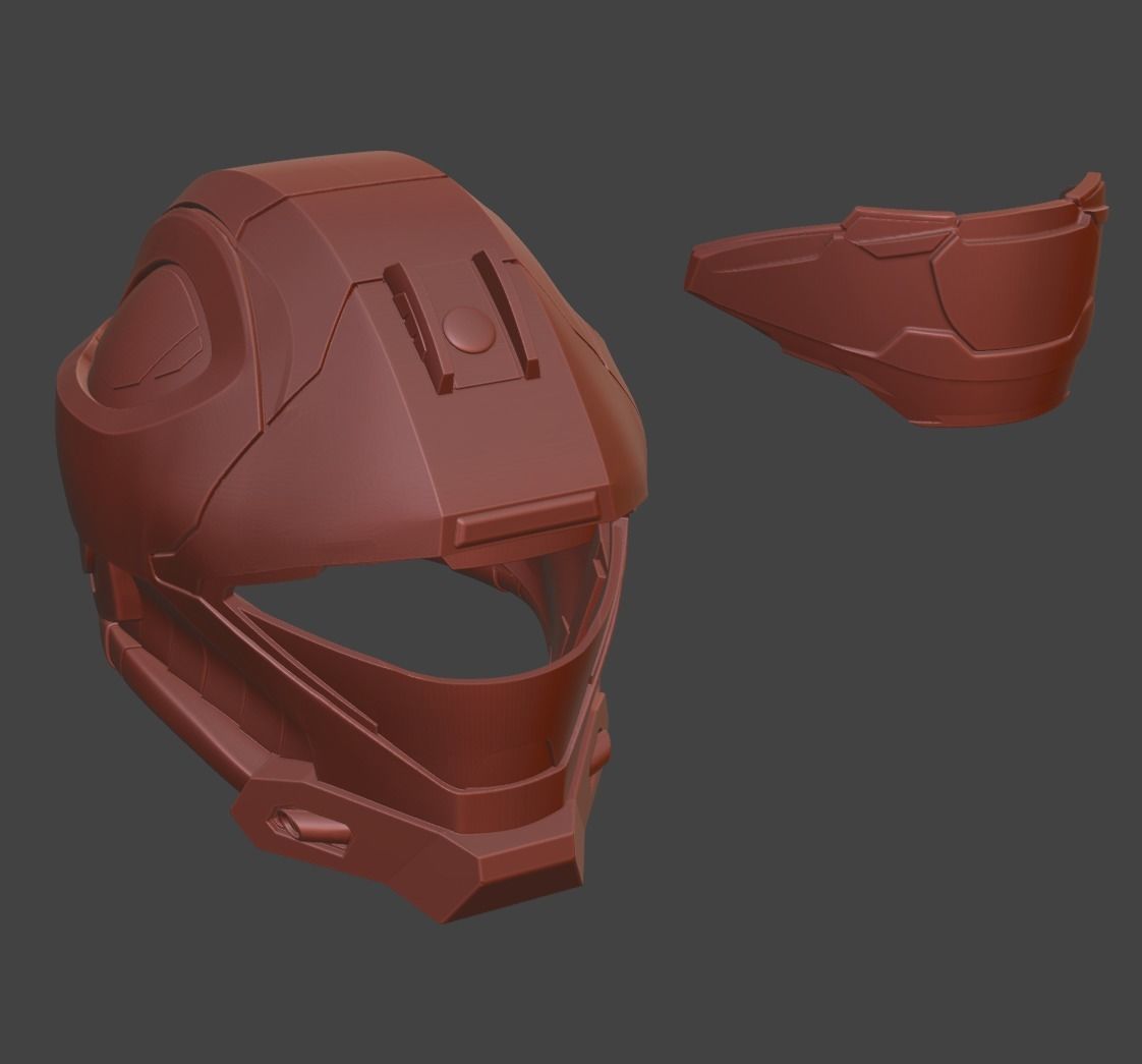 Halo Reach Helmet Recon 3D print model_11