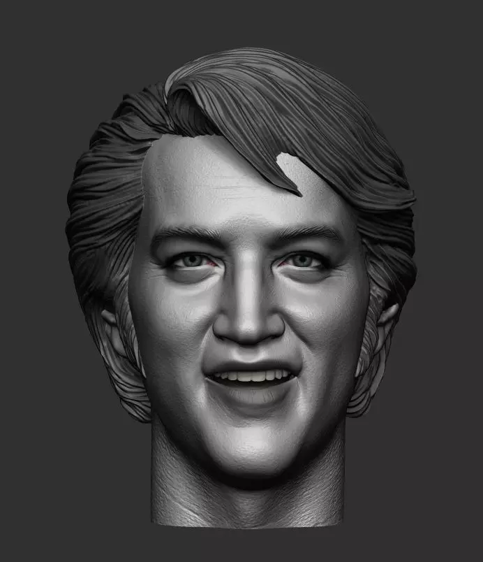 Elvis Presley Sixth scale head 3D printable  3D print model_0