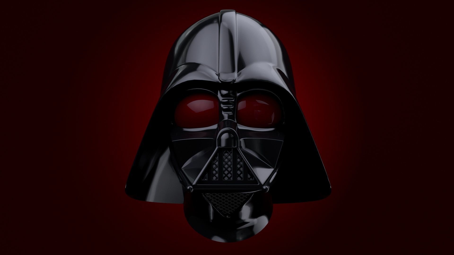 Darth Vader Head Mask Free 3D model_1