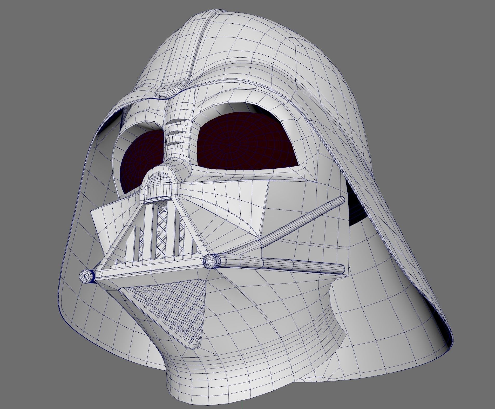 Darth Vader Head Mask Free 3D model_11