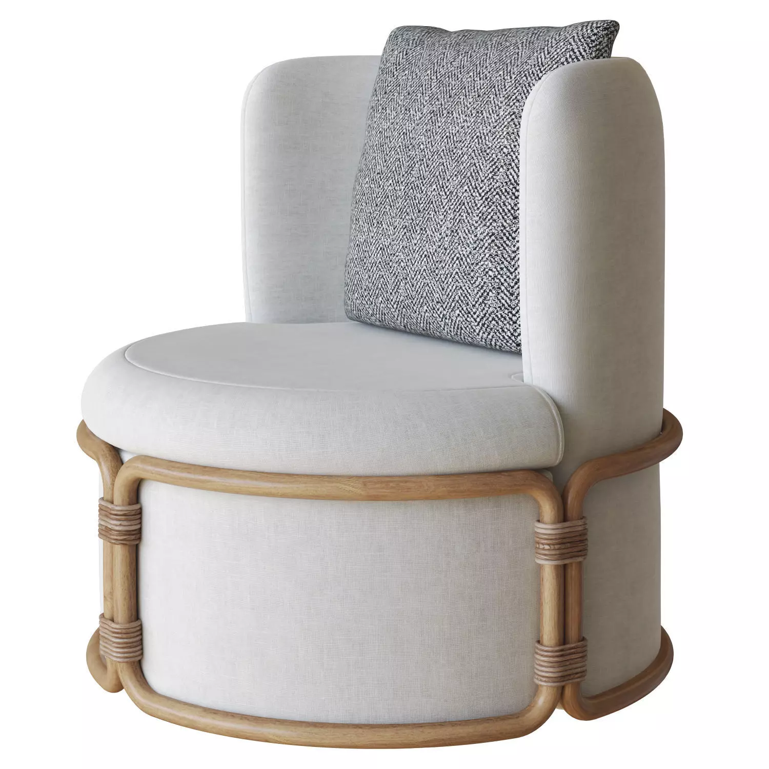 Armchair Rotin by Ethimo 3D model_0