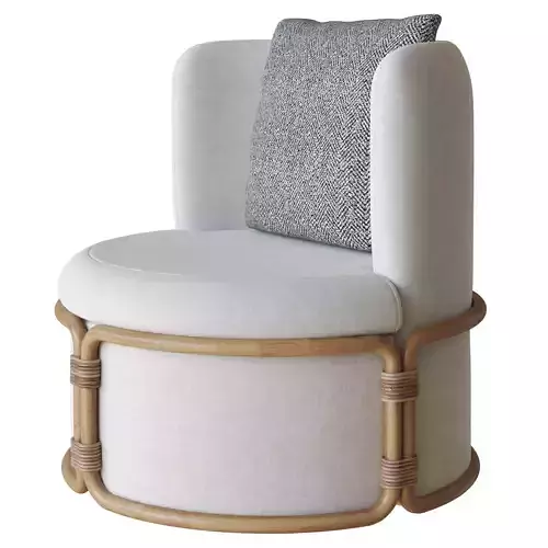 Armchair Rotin by Ethimo 3D model