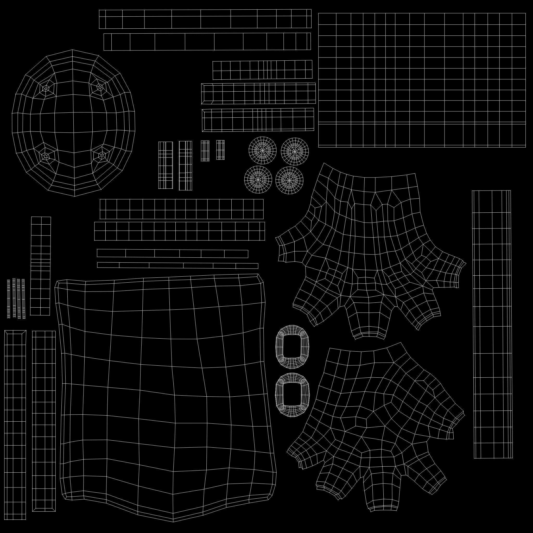 Full Army Combat Outfit Low-poly 3D model_16