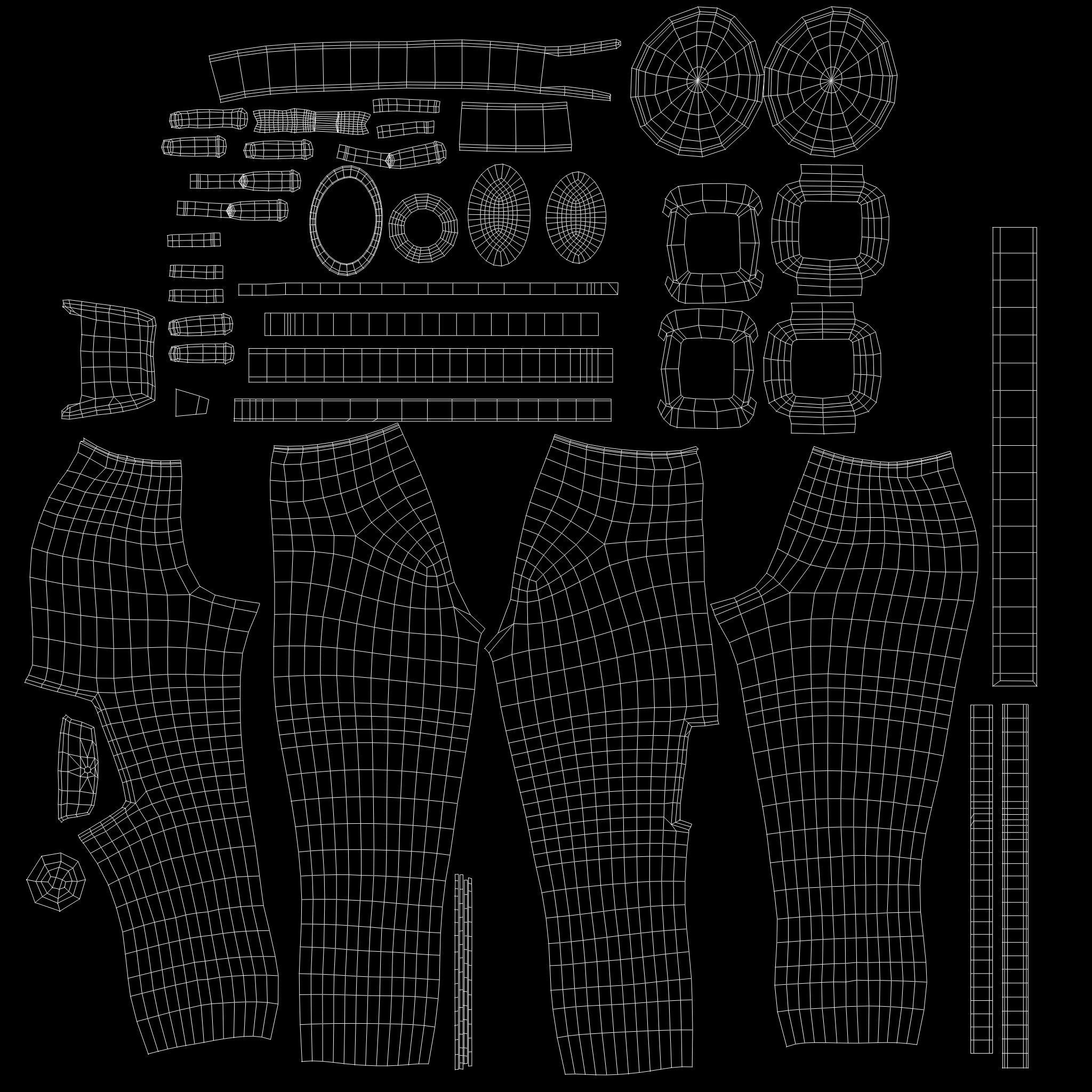 Full Army Combat Outfit Low-poly 3D model_17
