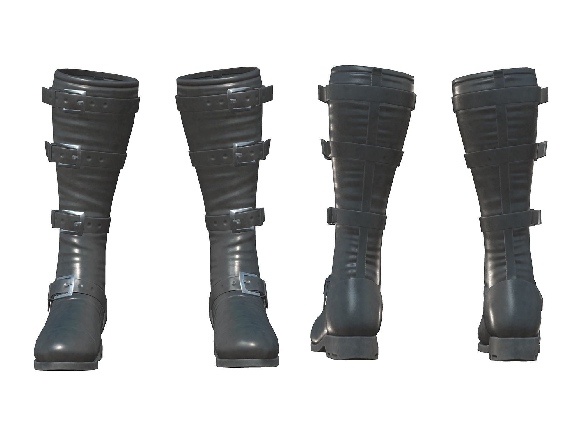 Full Army Combat Outfit Low-poly 3D model_6