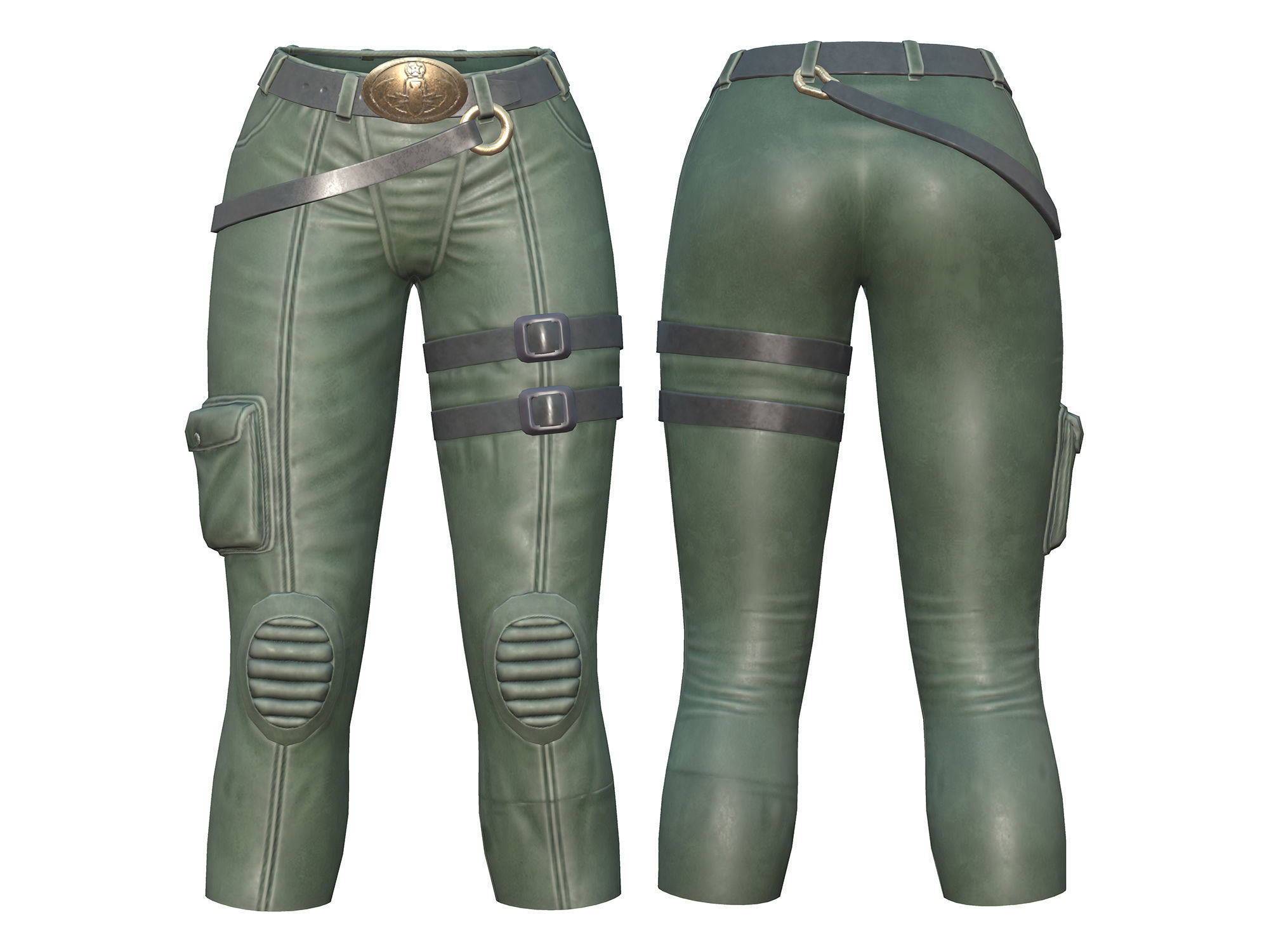 Full Army Combat Outfit Low-poly 3D model_4